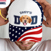 Custom Dog Cat Photo Dad America Flag Classic Cap Father's Day Gift HA75 921412