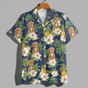 Custom Dog Photo Tropical Pattern Hawaii Shirt Gift For Dog Lovers HO82 893744