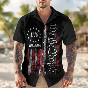 Custom Name We The People Hawaii Shirt TH10 896383