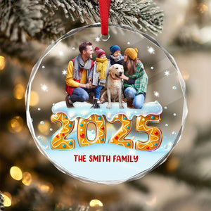 Custom Photo Our Kind Of Merry Family Glass Ornament Gift For Christmas CH07 899986