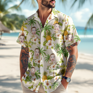 Custom Human Photo Tropical Vibe Family Hawaii Shirt HO82 893746