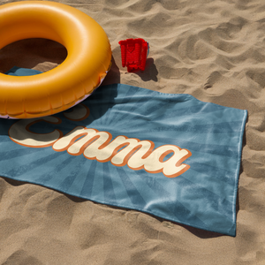 Personalized Name Party Summer Retro Style Beach Towels LM32 893445