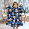 Custom Photo Family Hoodie Blanket For Family Gift HA75 898386