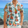 Custom Dog Photo Tropical Pattern Hawaii Shirt Gift For Dog Lovers HO82 893744