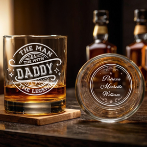 Custom Name The Man The Myth Whiskey Glass TH10 892877