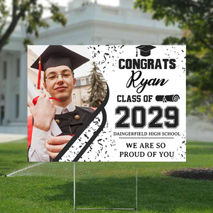 Custom Photo Class of 2025 Personalized Yard Sign Graduation Party Decor CH07 895432