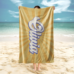 Personalized Name Party Summer Retro Style Beach Towels LM32 893445
