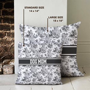 Personalized Dog Toile De Jouy Pillow Gift For Dog Lovers HO82 894198