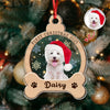 Custom Photo Dog First Christmas Wood And Acrylic Ornament HA75 897042