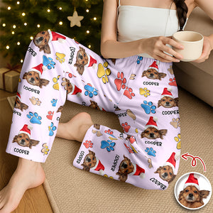 Custom Dog You Left Paw Prints On My Heart 3D Inflated Effect Sweatpants HO82 900378