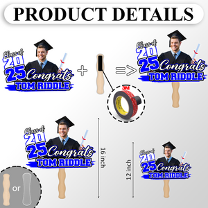 Custom Funny Face Congrats Graduation Perfect Gift Idea Face Fan LM32 893197