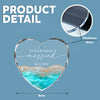 Personalized Married Couple Heart Glass Ornament Christmas Keepsake, Newlywed Wedding Gift LM32 669799
