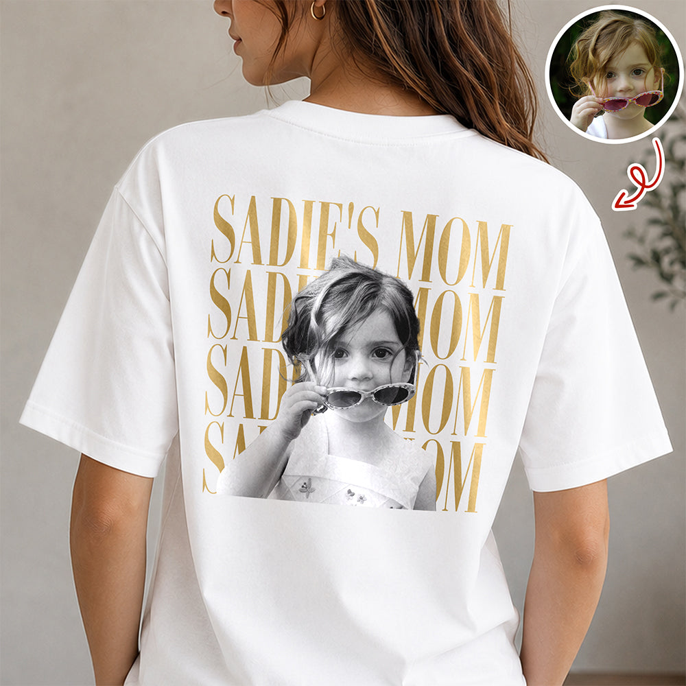 Personalized Vintage Photo Mom, Grandma, Dad, Grandpa Family Comfort Shirt Back HA75 921494