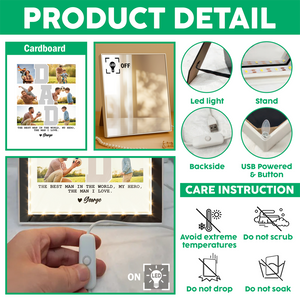 Custom Photo The Best Man In The World Mirror Photo Frame TH10 892977