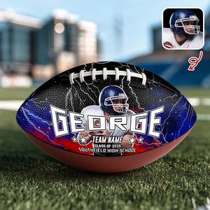 Custom Photo, Text And Color Football Ball Gift For Football Lover CH07 895516