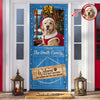 Custom Dog Photo This Humans Live Here With Us Door Cover HO82 900254