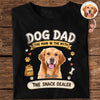 Personalized Dog Dad The Man The Myth The Snack Dealer Dark Shirt Gift For Dog Lovers HO82 902606