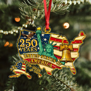 250 Years Of American Flag Liberty Eagle Acrylic Ornament Decor Gift HO82 900366