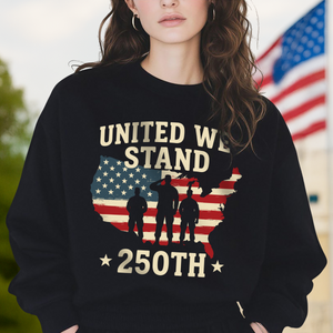 United We Stand 250th Anniversary USA Veteran Dark Shirt HA75 897302