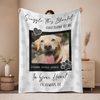 Personalized Dog Memorial Photo Blanket Gift, Pet Loss Keepsake Remembrance Gift For Dog Mom Dad Bereavement Gift HO82 903068