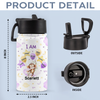 Custom Name Watercolour Cartoon Animal Kid Water Bottle HO82 902966