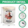 Custom Photo Dad Mom In Heaven Memorial Glass Jar With LED Candle LM32 893495