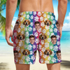 Custom Photo Paw Pattern Beach Shorts - Custom Funny Pet Lover Gift CH07 910558