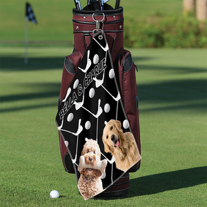 Custom Dog Cat Photo Golf Towel Gift For Dog Cat Dad Golfer HO82 894174