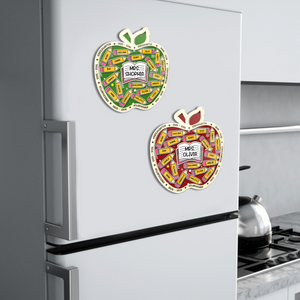 Thank You Kindergarten Teacher Acrylic Apple Shaking Magnet Personalized Gift From Students HO82 894290