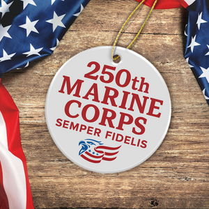 250th Marine Corps Semper Fidelis Anniversary Ceramic Ornament LM32 895199