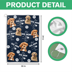 Custom Photo Best Dog Dad/Dog Mom Ever Golf Towel HO82 894262