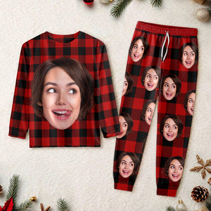 Custom Face Photo With Christmas Accesories Sleepwear CH07 899156