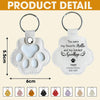 Custom Name Best Friends Are Never Forgotten Leather Paw Keychain LM32 895737