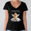 You Left Paw Prints on My Heart Personalized Pet Memorial Dark Shirt CH07 180206