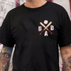 Custom Baseball Dad Shirt with Kids Name Back & Front Dark Shirt CH07 895870