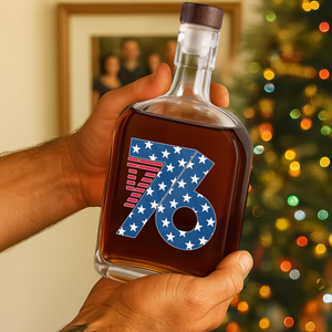1776 America Patriotic Independence Day Whiskey Bottle HO82 900360