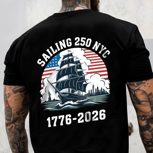 America 250th Anniversary 250 Years NYC USA Back Side Dark Shirt CH07 896736