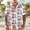 Custom Photo Best Daddy Ever America Flag Hawaiian Shirt Independence Day Gift CH07 895690