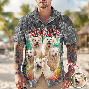 Custom Pet Photo Portrait - Personalized Hawaii Shirt Gift For Pet Owners, Pet Lovers LM32 897367