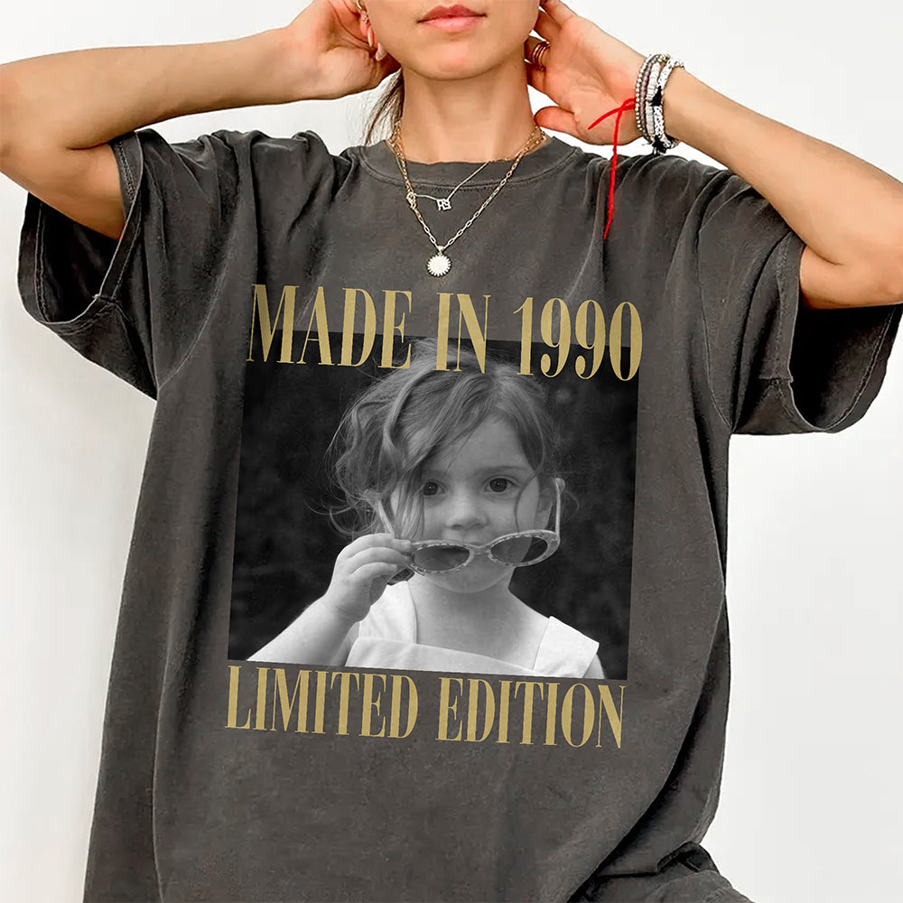 Custom Photo Birthday Vintage Comfort Shirt - Gift for Family & Friends HA75 921986