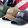 Charlie Kirk Memorial Washed Denim Baseball Cap HA75 64462