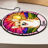 Custom Pet Portrait Stained Glass Suncatcher Window Hanging - Personalized Pet Lover Gift HO82 902962