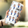 Custom Funny Golfer Photo Fat Tumbler - Golf Lovers Gift HA75 920588