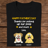 Thank For Picking Up Our Poop Dog Dark Shirt Personalized Gift For Father's Day HO82 893690