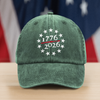 1776 - 2026 USA 250th Anniversary Washed Denim Baseball Cap HA75 898050