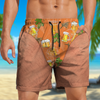 Personalized Funny Beer Bottle Beach Short, Personalized Summer Vacation And Travel Gifts For Men HO82 903084
