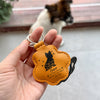 Custom Floral Dog My Best Friend Memorial Leather Paw Keychain LM32 895733