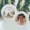 Custom Photo First Christmas Ceramic Ornament For Family TH10 170857