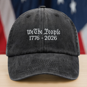 We The People America 250 Years 1776 - 2016 Washed Denim Baseball Cap LM32 895175