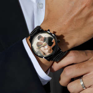 Custom Family Photo Men's Wrist Watch Father's Day Gift HA75 892332
